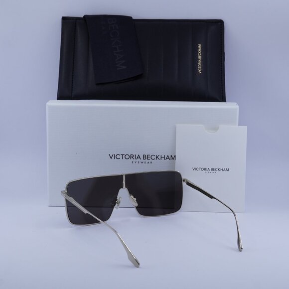 Victoria Beckham VB238S 701 Shield Sunglasses – Gold/Smoke - Picture 6 of 10